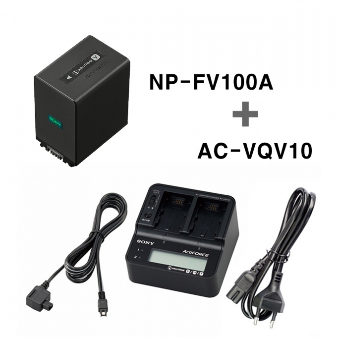 ACC-V1BPA 소니 배터리 충전기 세트 NP-FV100A + AC-VQV10