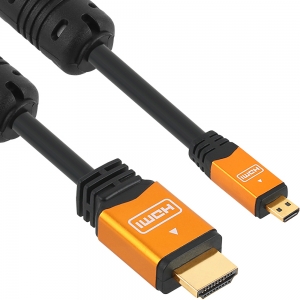 NMC-HDM20Z Micro HDMI 2.0 Gold Metal 케이블 2m NETmate