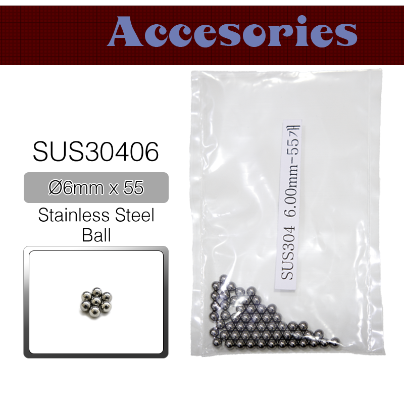 Hobby Tools _ SUS30406 _ 6mm _ Stainless Steel Ball (Pack 55ea)