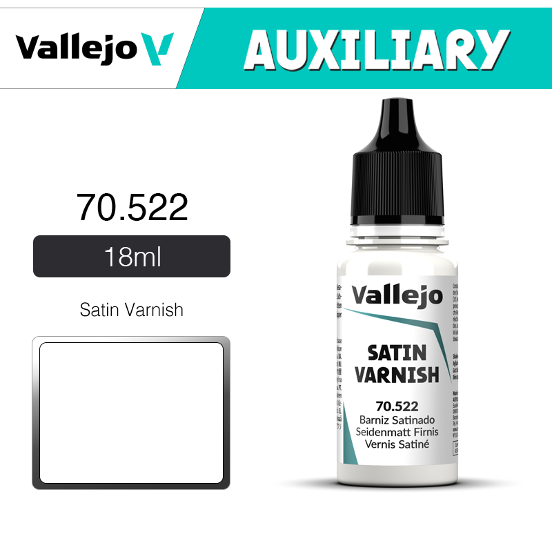 Vallejo Auxiliary _ 70522 _ 18ml _ Satin Varnish