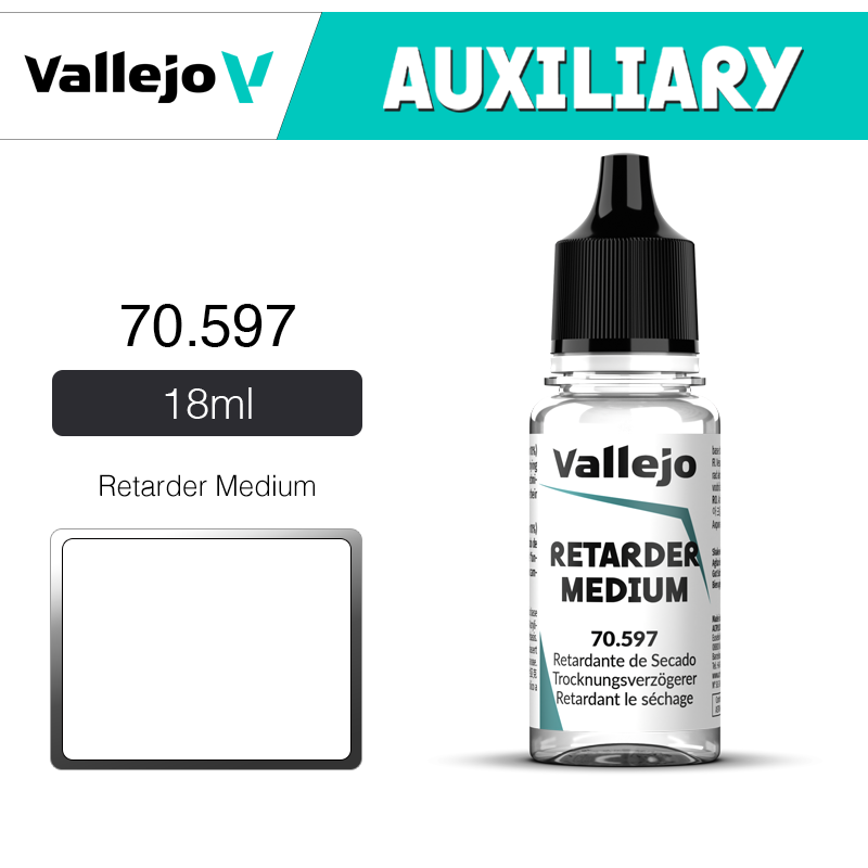 Vallejo Auxiliary _ 70597 _ 18ml _ Retarder Medium