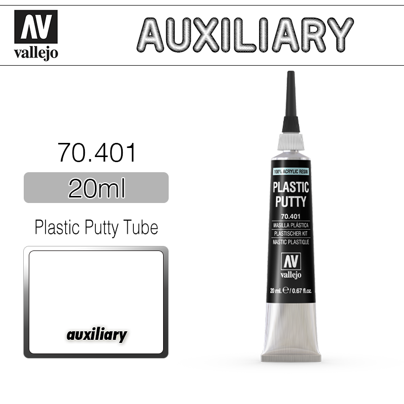 Vallejo Auxiliary _ 70401 _ 20ml _ Plastic putty tube