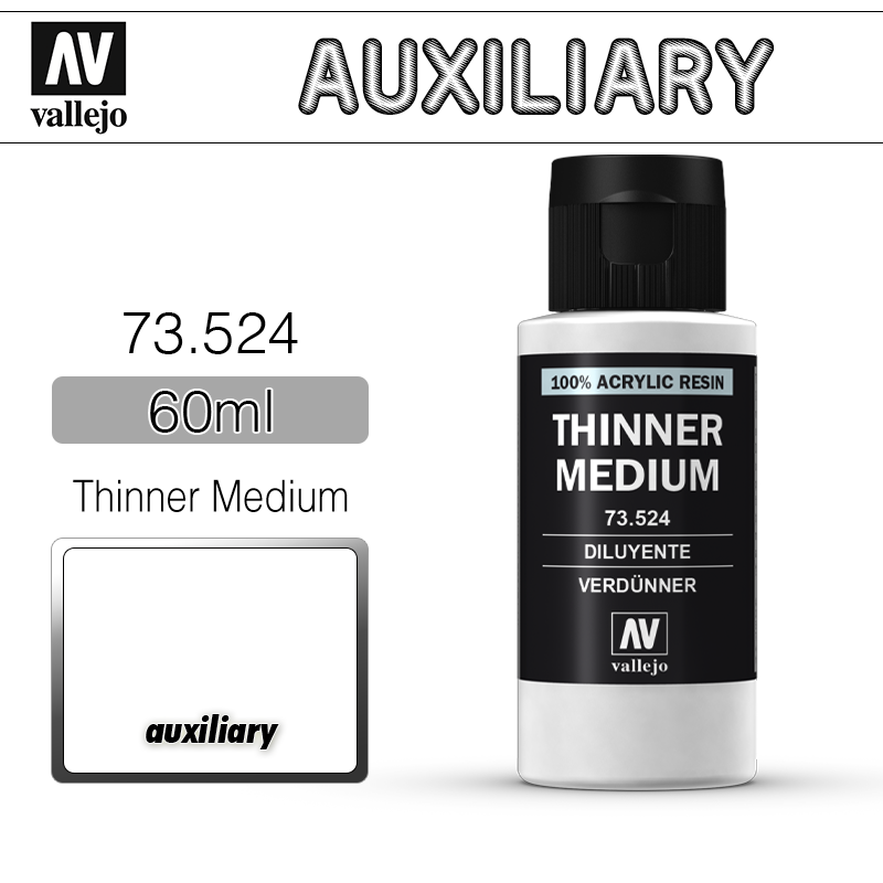 Vallejo Auxiliary _ 73524 _ 60ml _ Thinner Medium