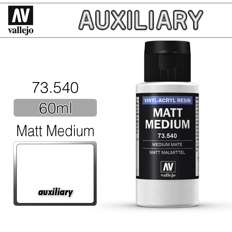 Vallejo Auxiliary _ 73540 _ 60ml _ Matt Medium