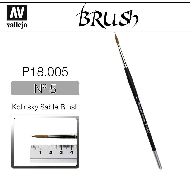 Vallejo Brush _ P18005 _ Kolinsky Sable Brush Nº 5(* 단종)