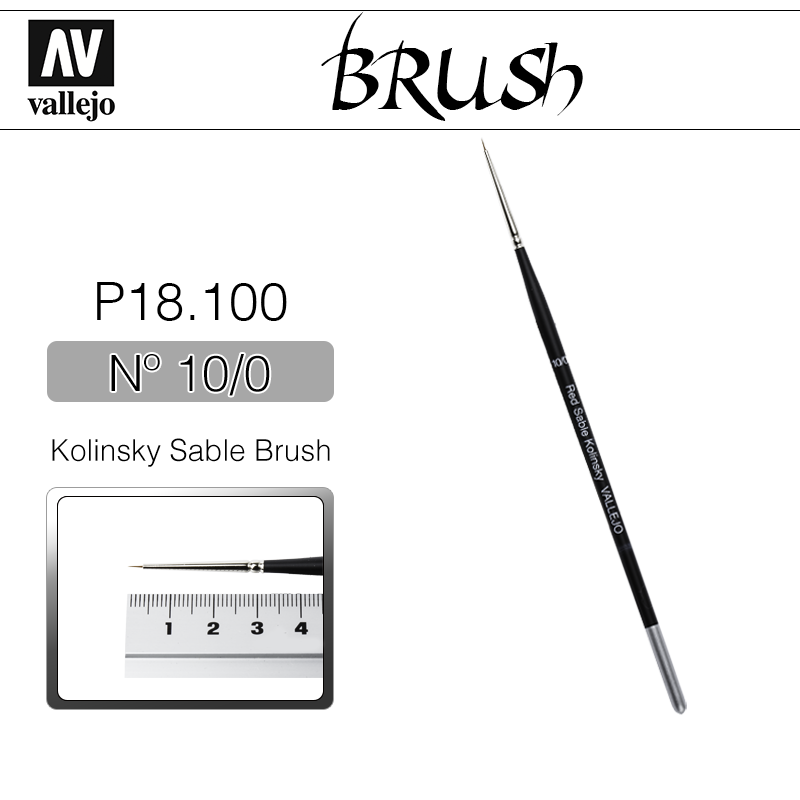 Vallejo Brush _ P18100 _ Kolinsky Sable Brush Nº 10/0(* 단종)