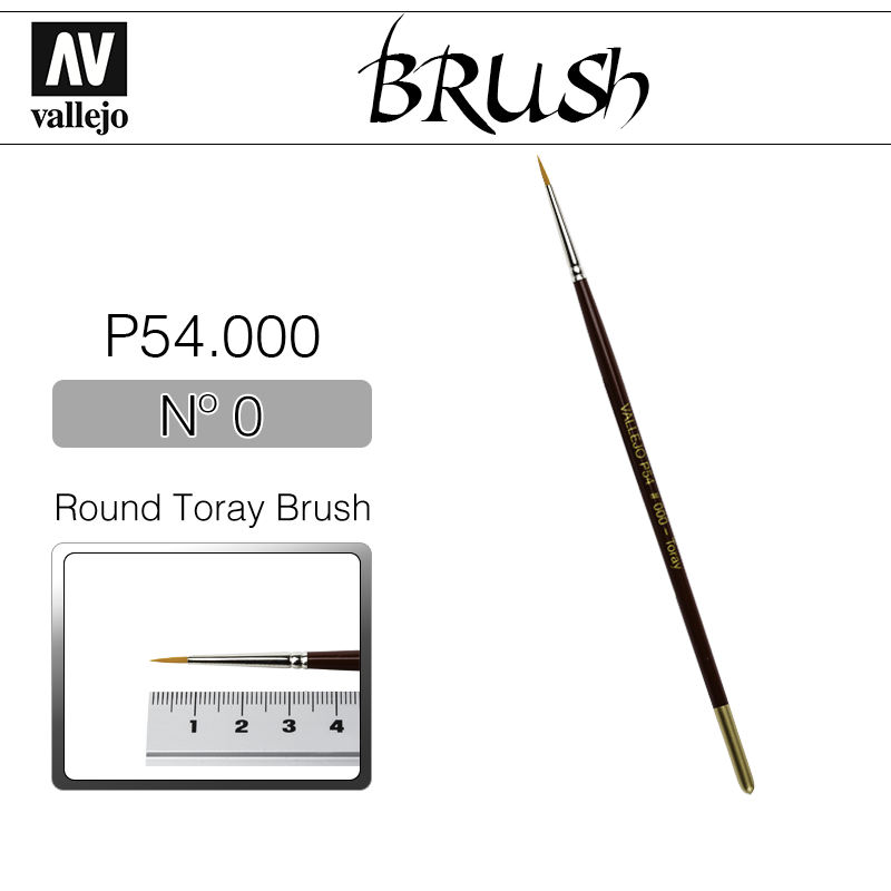 Vallejo Brush _ P54000 _ Round Toray Brush Nº 0(* 단종)
