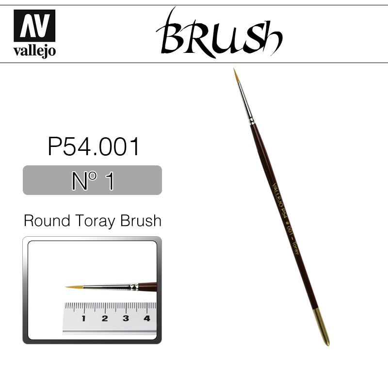 Vallejo Brush _ P54001 _ Round Toray Brush Nº 1(* 단종)