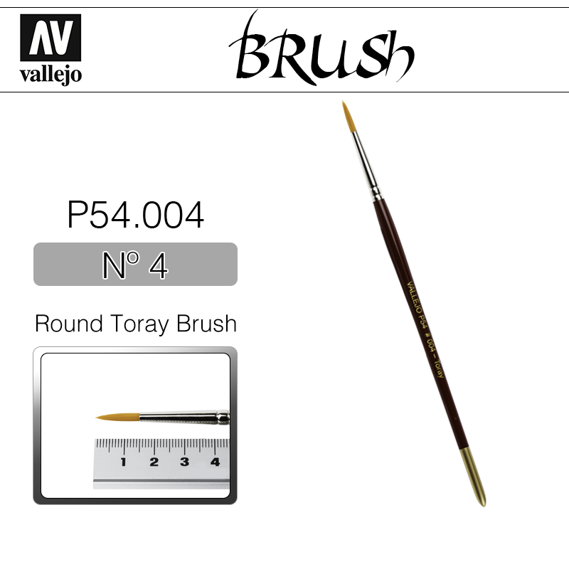 Vallejo Brush _ P54004 _ Round Toray Brush Nº 4(* 단종)