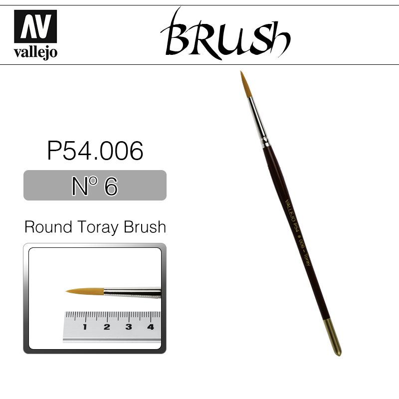Vallejo Brush _ P54006 _ Round Toray Brush Nº 6(* 단종)