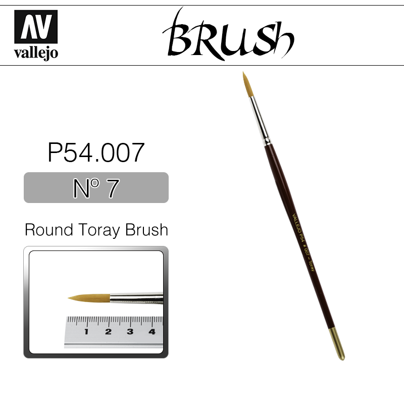 Vallejo Brush _ P54007 _ Round Toray Brush Nº 7(* 단종)