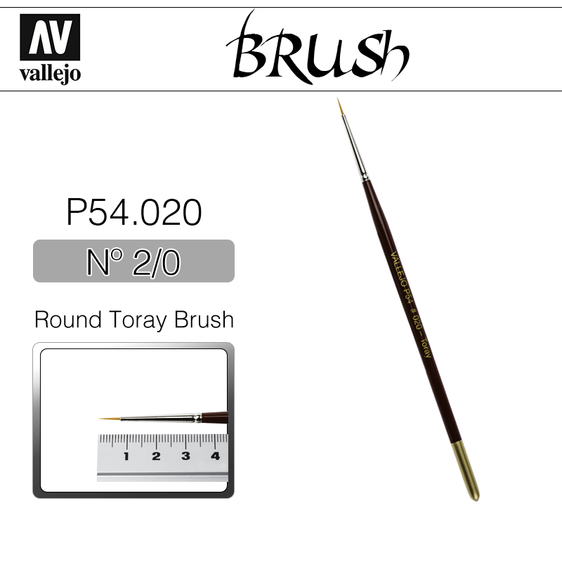 Vallejo Brush _ P54020 _ Round Toray Brush Nº 2/0(* 단종)