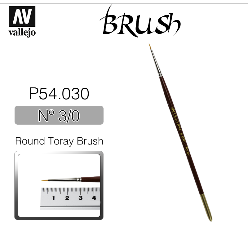 Vallejo Brush _ P54030 _ Round Toray Brush Nº 3/0(* 단종)