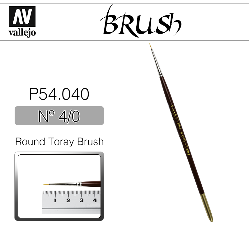 Vallejo Brush _ P54040 _ Round Toray Brush Nº 4/0(* 단종)