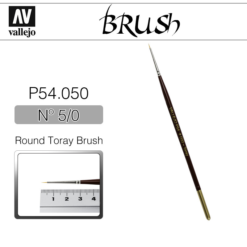 Vallejo Brush _ P54050 _ Round Toray Brush Nº 5/0(* 단종)