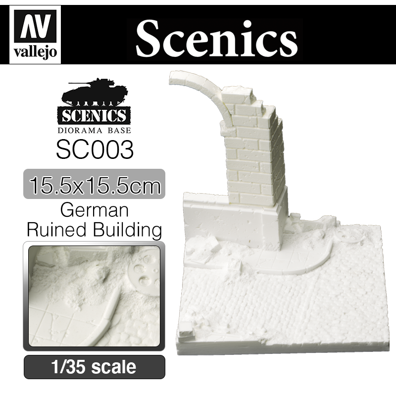 Vallejo Scenics _ SC003 _ German Ruined Building (1/35)