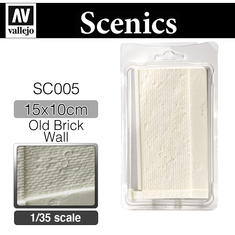 Vallejo Scenics _ SC005 _ Old Brick Wall 15x10 cm (1/35)