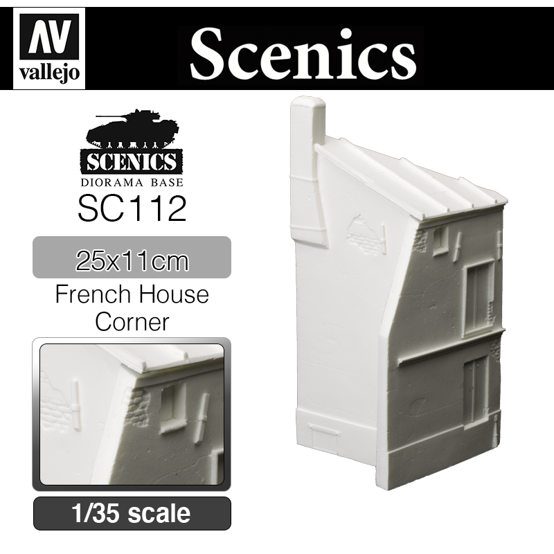 Vallejo Scenics _ SC112 _ French House Corner (1/35)