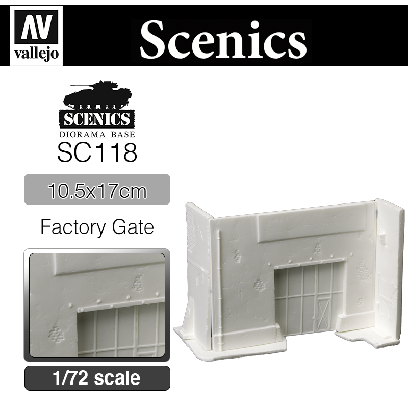 Vallejo Scenics _ SC118 _ Factory Gate (1/72)