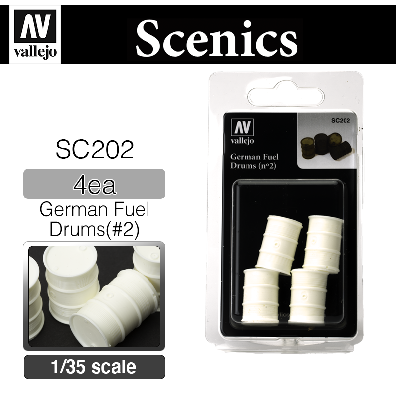 Vallejo Scenics _ SC202 _ German Fuel Drums #2 (1/35)