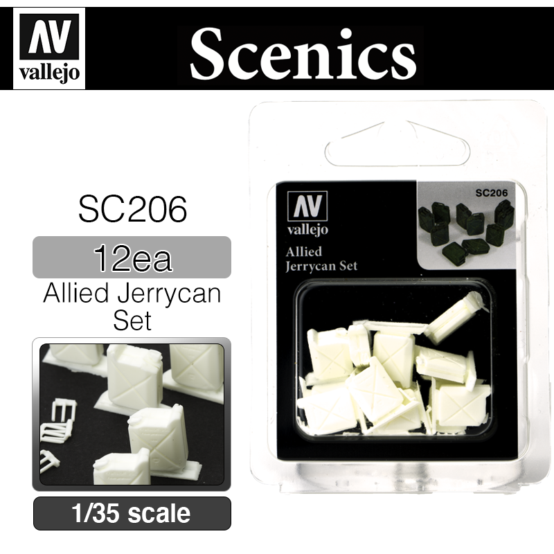 Vallejo Scenics _ SC206 _ Allied Jerrycan set (1/35)