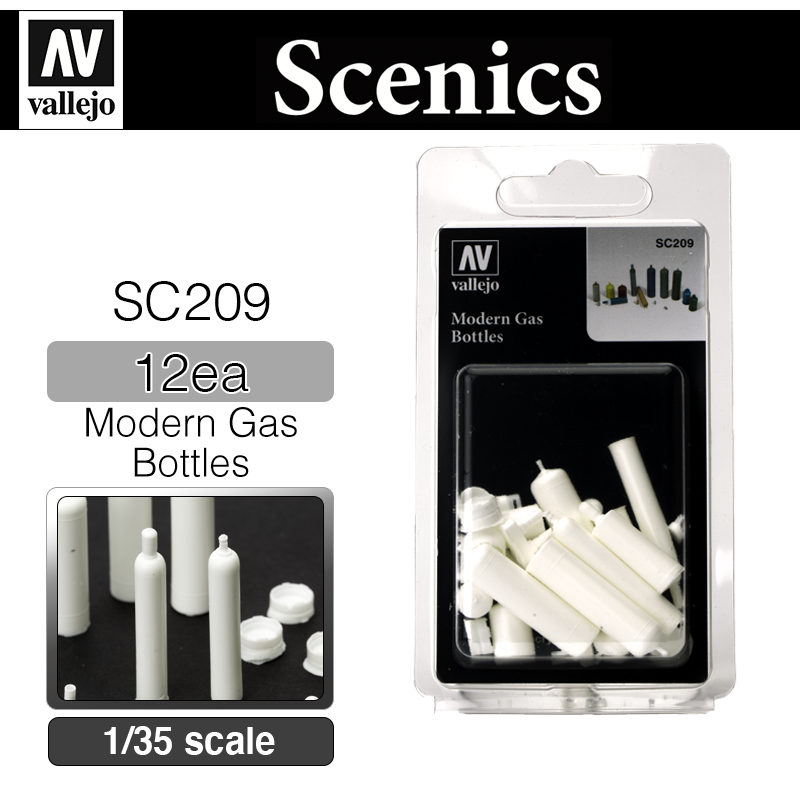 Vallejo Scenics _ SC209 _ Modern Gas Bottles (1/35)