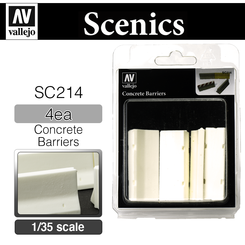 Vallejo Scenics _ SC214 _ Concrete Barriers (1/35)