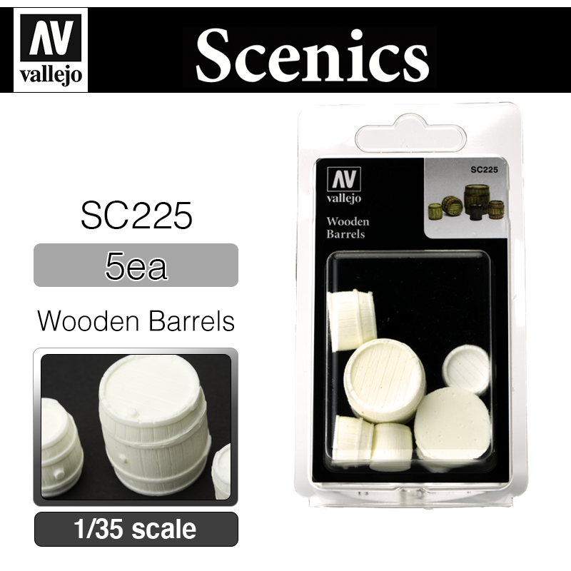 Vallejo Scenics _ SC225 _ Wooden Barrels (1/35)