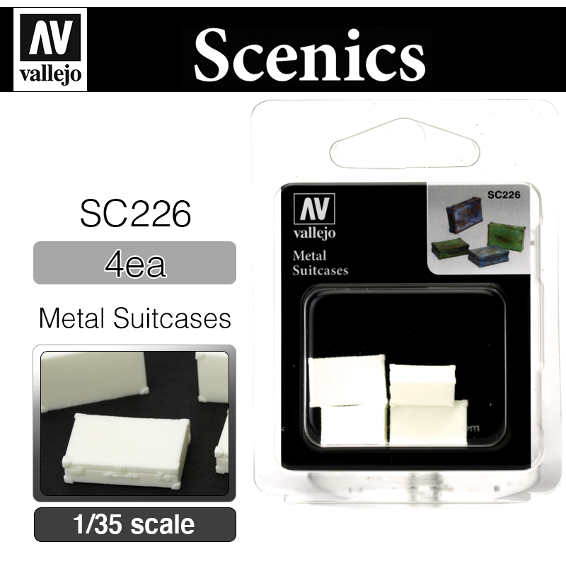 Vallejo Scenics _ SC226 _ Metal Suitcases (1/35)