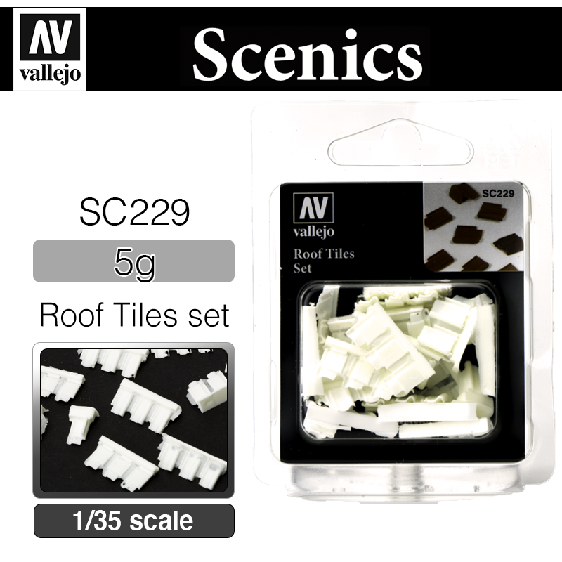 Vallejo Scenics _ SC229 _ Roof Tiles set (1/35)