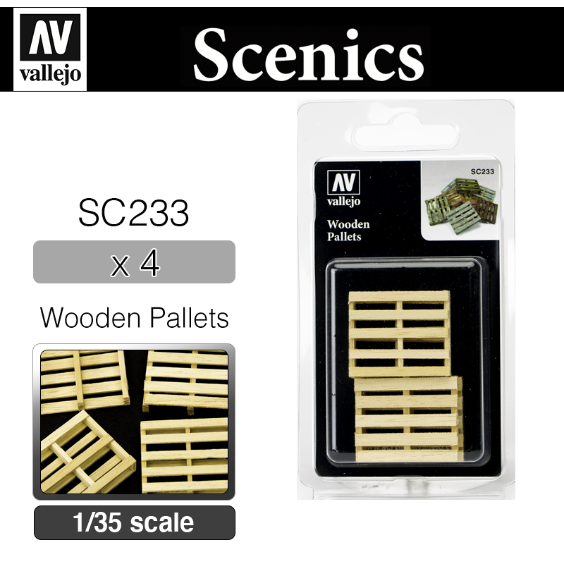Vallejo Scenics _ SC233 _ Wooden Pallets (1/35)