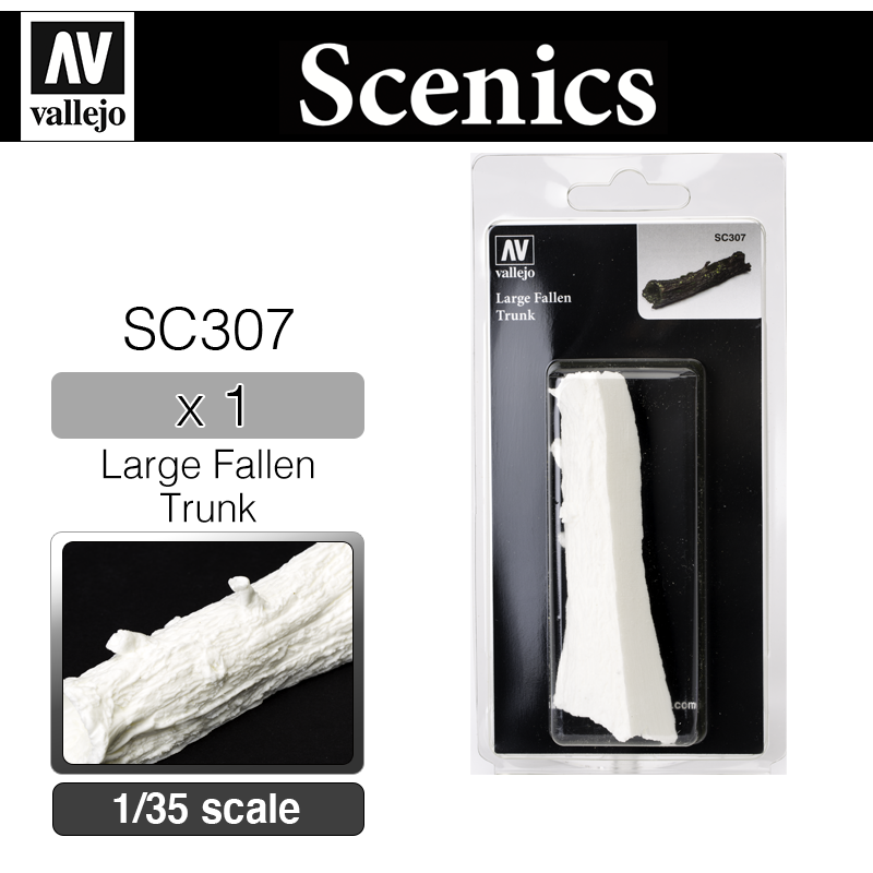 Vallejo Scenics _ SC307 _ Large Fallen Trunk (1/35)