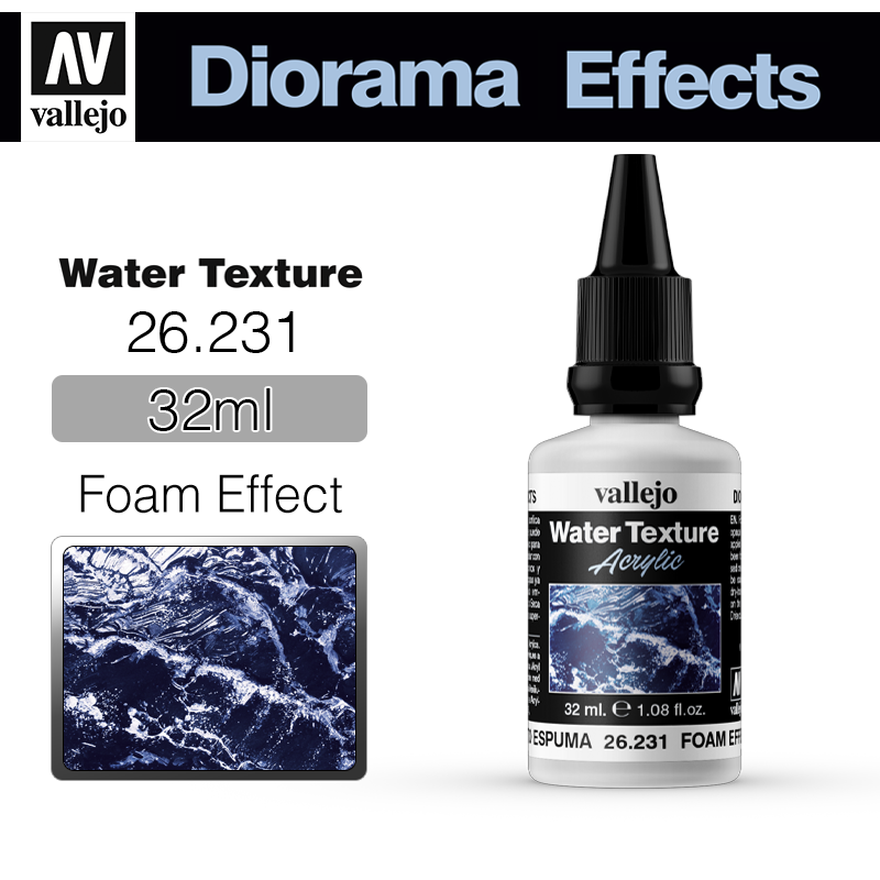 Vallejo Diorama Effects _ 26231 _ Water Texture _ 32ml _ Foam Effect