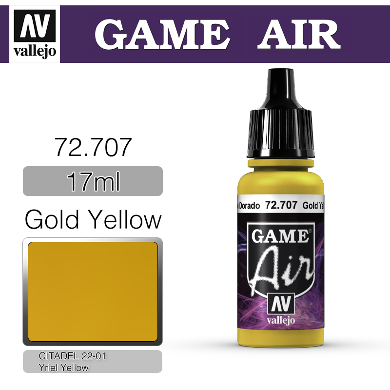 Vallejo Game Air _ 72707 _ Gold Yellow(* 단종)