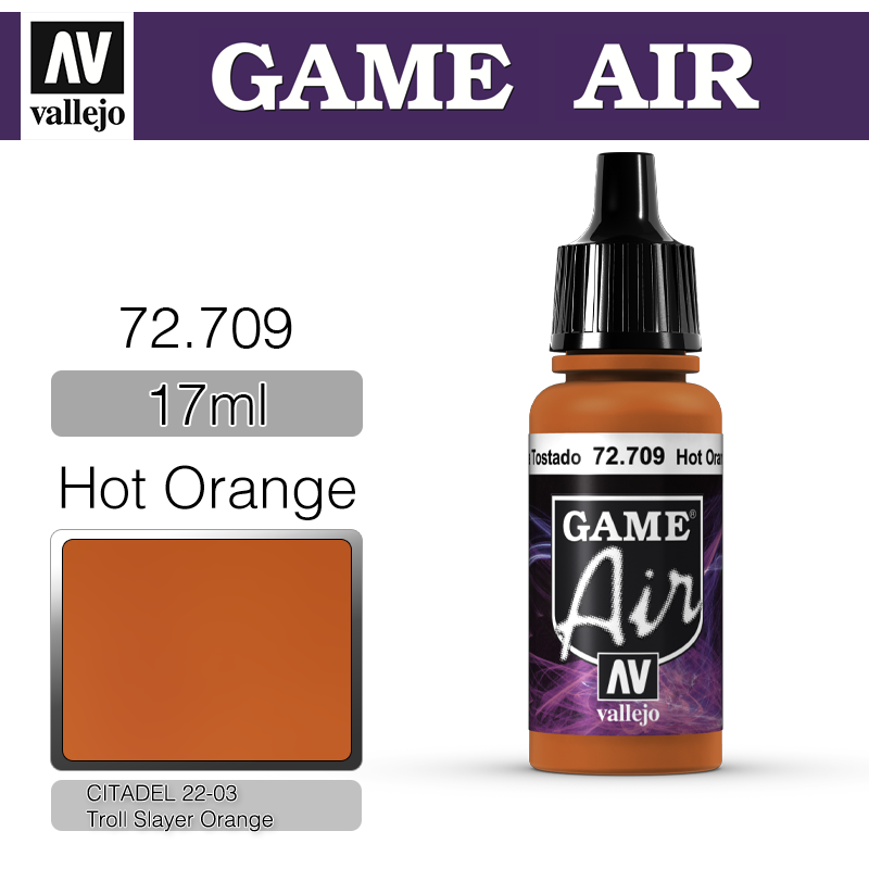Vallejo Game Air _ 72709 _ Hot Orange(* 단종)