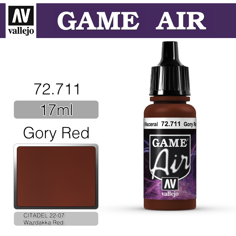 Vallejo Game Air _ 72711 _ Gory Red(* 단종)
