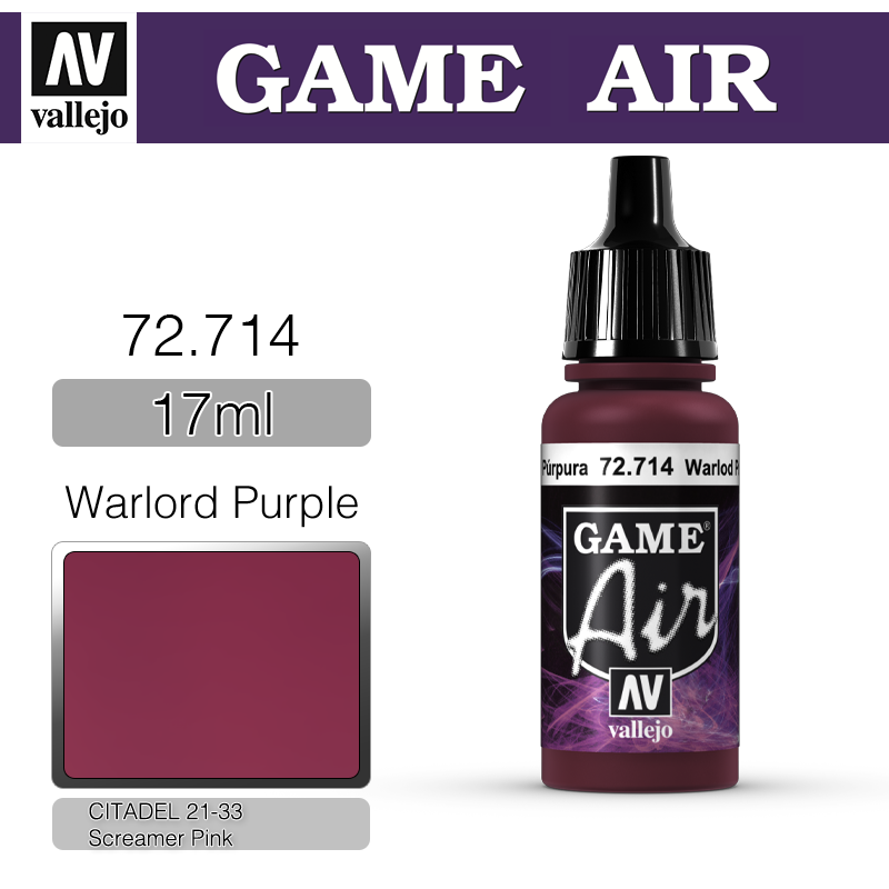 Vallejo Game Air _ 72714 _ Warlord Purple(* 단종)