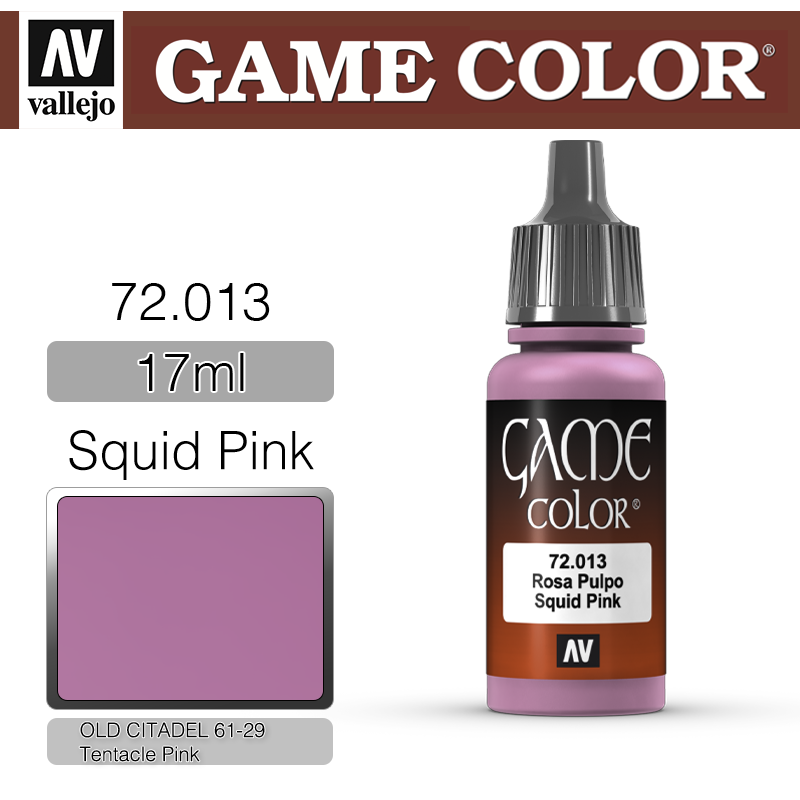 Vallejo Game Color _ 72013 _ Squid Pink (* 단종)