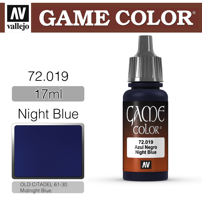Vallejo Game Color _ 72019 _ Night Blue (* 단종)