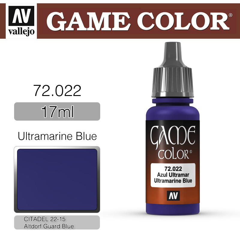 Vallejo Game Color _ 72022 _ Ultramarine Blue (* 단종)