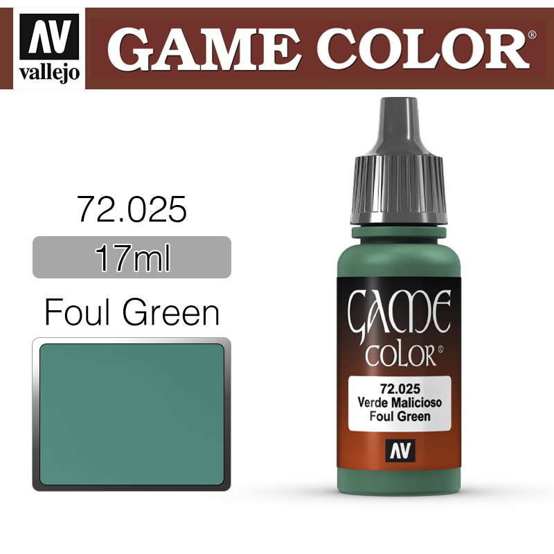 Vallejo Game Color _ 72025 _ Foul Green (* 단종)