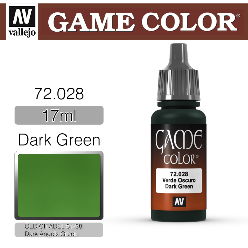Vallejo Game Color _ 72028 _ Dark Green (* 단종)