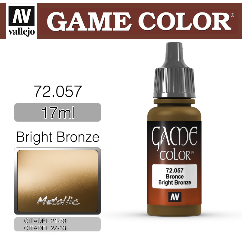 Vallejo Game Color _ 72057 _ Bright Bronze (Metallic) (* 단종)