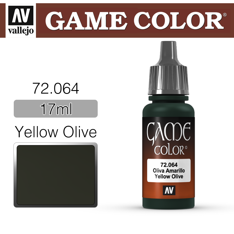 Vallejo Game Color _ 72064 _ Yellow Olive (* 단종)