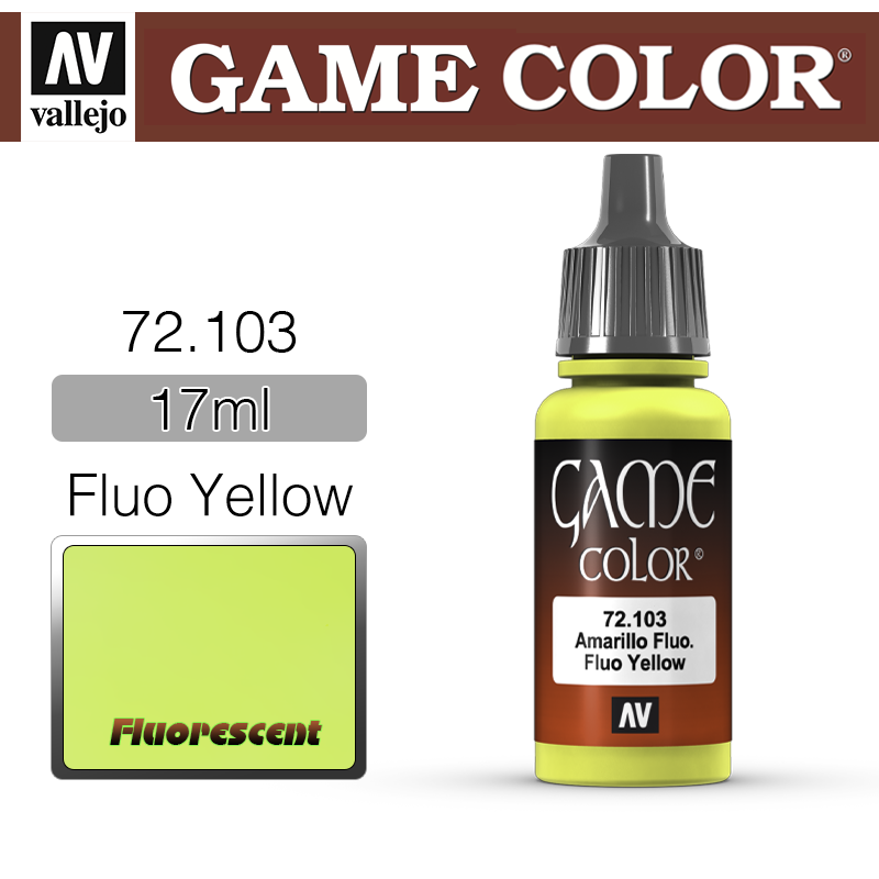 Vallejo Game Color _ 72103 _ Fluo Yellow (* 단종)