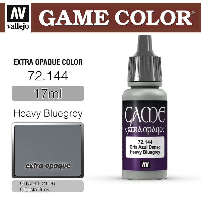 Vallejo Game Color _ 72144 _ extra opaque _ Heavy Bluegrey (* 단종)