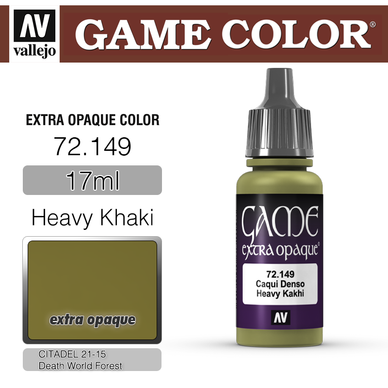 Vallejo Game Color _ 72149 _ extra opaque _ Heavy Khaki (* 단종)