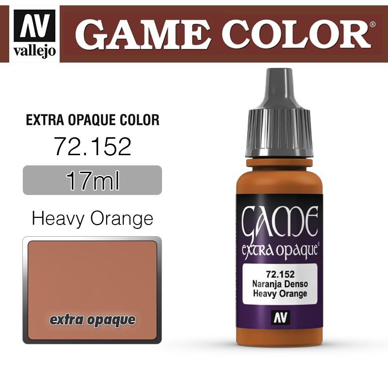 Vallejo Game Color _ 72152 _ extra opaque _ Heavy Orange (* 단종)