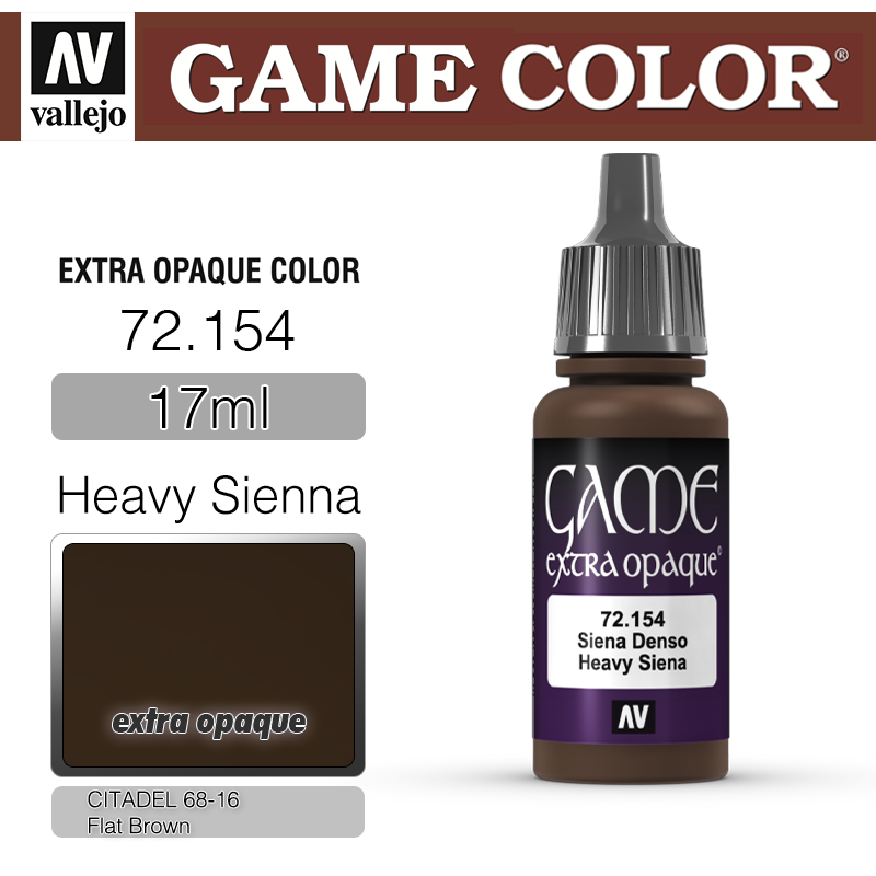 Vallejo Game Color _ 72154 _ extra opaque _ Heavy Sienna (* 단종)