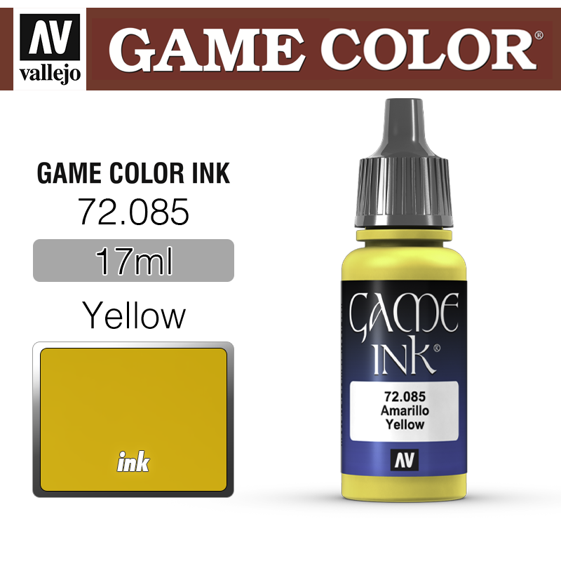 Vallejo Game Color _ 72085 _ Ink _ Yellow (* 단종)
